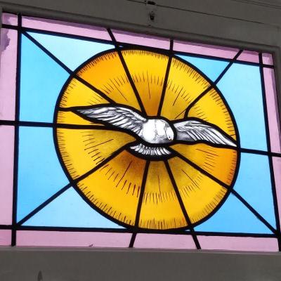 Enkel glas-in-lood nieuw