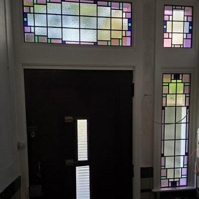 Voorzet glas-in-lood